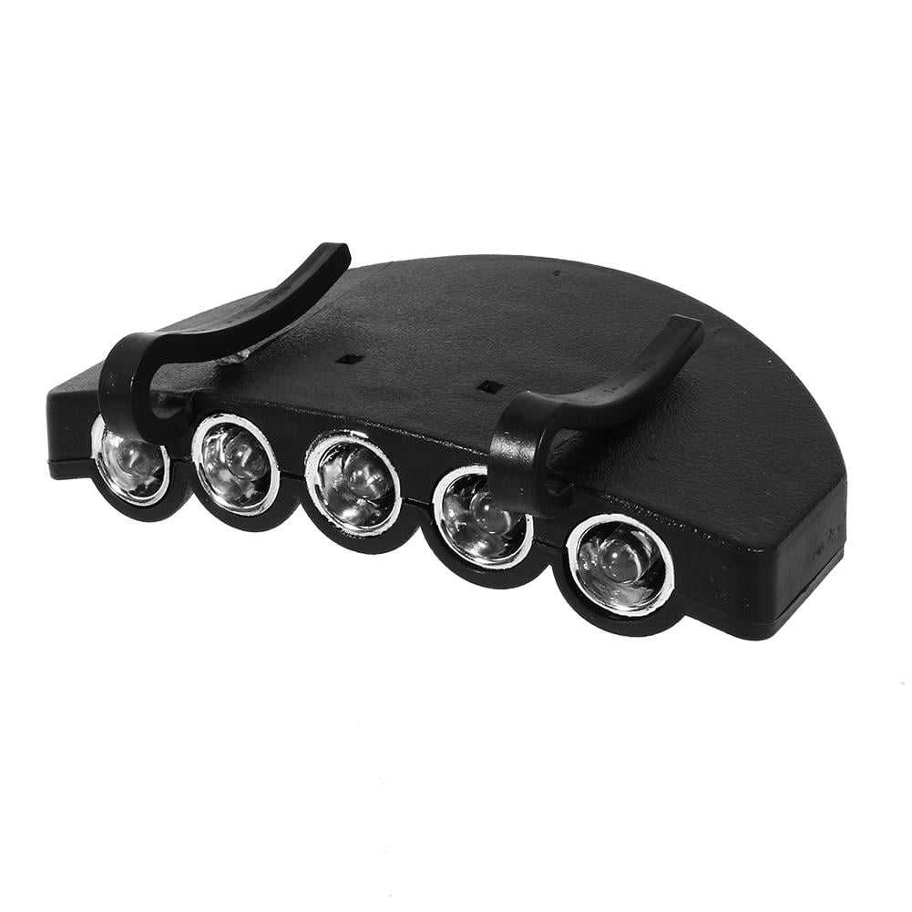 WALFRONT 5LED Cap Brim Light,5 LED Cap 