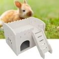 thumbnail image 6 of Walbest Pet Deluxe Dual-Layer Villa,Wooden Double Decker Hamster House with Stair Pet Home Hideout Exercise Toys for Squirrels Gerbils Hamsters Golden Bears Small Animals, 6 of 7