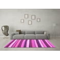 thumbnail image 3 of Ahgly Company Indoor Round Abstract Pink Contemporary Area Rugs, 4' Round, 3 of 4