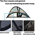 thumbnail image 4 of 2 Pcs Mesh Back Support for Car,Breathable Mesh Lumbar Support,Ergonomic Backrest with Double Sturdy Adjustable Straps,for driver, Office Chair, Wheelchair,Car (Black), 4 of 7