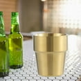 thumbnail image 1 of Taza de cerveza de doble pared perfecl material acero inoxidable 300 ml Dorado B, 1 of 8