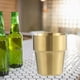 thumbnail image 3 of Jarra de cerveza de acero inoxidable para agua fría, té, bebidas, vasos de 300 ml para bar Dorado B, 3 of 9