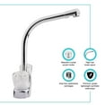thumbnail image 4 of Dura Faucet DF-PK210A-CP High Rise RV Kitchen Sink Faucet with Crystal Acrylic Knobs (Chrome), 4 of 7