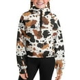 thumbnail image 5 of Chaqlin Classic Cow Print Outdoor Sweatshirts Camping Sweatshirt with Pocket Hiking Sweatshirts School Sweatshirt Size 5-6, 5 of 7