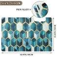 thumbnail image 3 of FORMRS A4 Clipboard Folder with Pen Holder Horizontal Foldable School Office Binder, Light Blue Geometric Pattern, 3 of 9