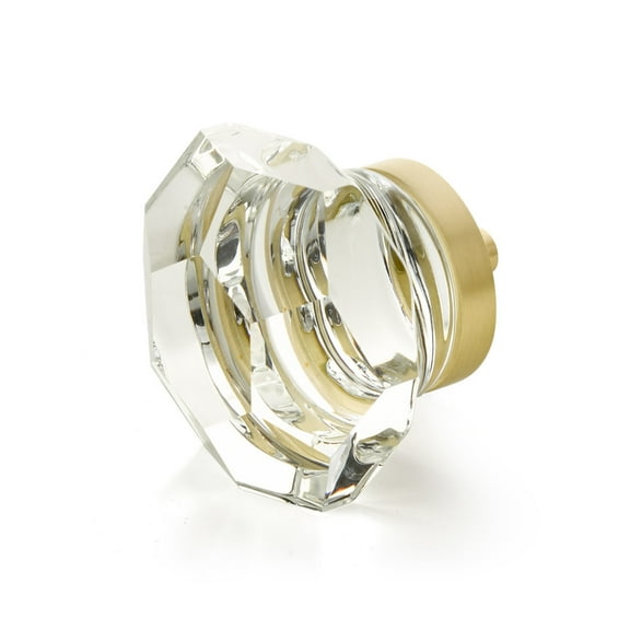 Schaub And Company 54 City Lights 1-3/4" Traditional Luxury Glam Faceted Glass And Solid