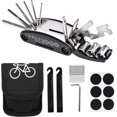 thumbnail image 1 of 16 en 1 Outils de Réparation de Vélo Kit d'Outils Multifonctionnel pour Vélo Pliant Kit de Réparation de Vélo de Poche Outils de Vélo pour Conduite en Extérieur, 1 of 6