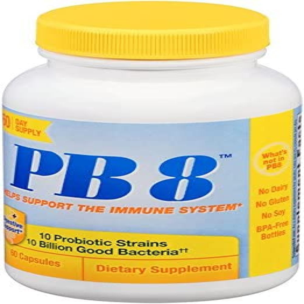Nutrition Now PB 8 Probiotic Immune System and Digestive Support* Dietary Supplement, 60 Count