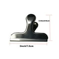 thumbnail image 3 of EQCOTWEA 6pcs Bag Clips Binder Clips Food Snack Clips Stainless Steel, 3 of 7