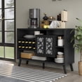 thumbnail image 3 of Furniture of America Rewest Wood Multi-Storage Buffet in Cappuccino, 3 of 6