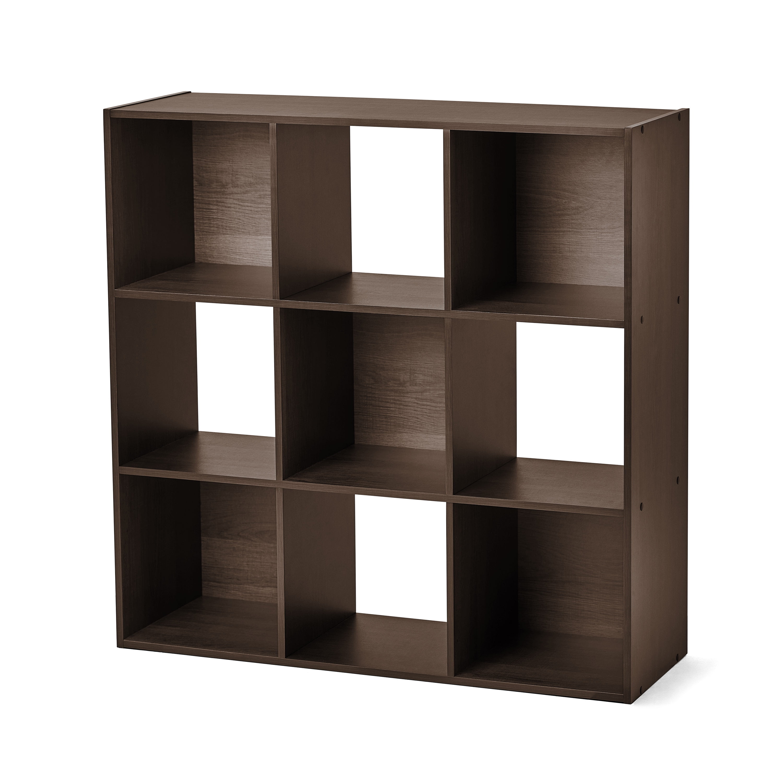 Mainstays 11" 9Cube Storage Organizer, Espresso  (图4)