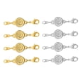 thumbnail image 1 of 8 piezas de cierre , cierres extensores de langosta, cierres de broche para accesorios de joyería, convertidores de cadena de para la, 1 of 9