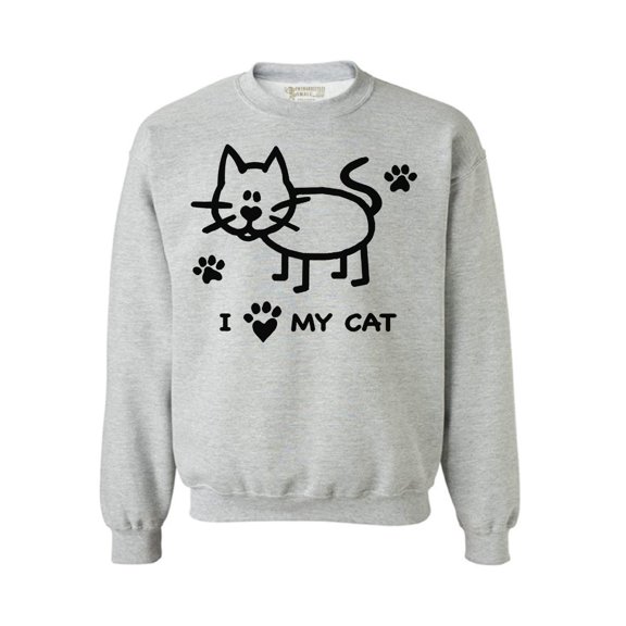 Awkward Styles Cat Crewneck Sweater I Love My Cat Sweatshirts