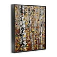 thumbnail image 2 of Stupell Industries Autumn Birch Trees Abstract Leaves Landscape Painting Black Framed Art Print Wall Art, 2 of 5