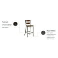 thumbnail image 6 of Homestyles Cabin Creek Brown Wood Bar Stool, 6 of 7