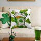 thumbnail image 1 of St. Patrick's Day Pillow Cover Sham Decorative Cushion Case Irish Clover Shamrock Home Decor Throw Pillowcase for Sofa Chair Bedroom Living Room Party Festival Holiday Celebration Accessories, 1 of 7