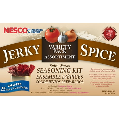 - Nesco BJV-25 Jerky Spice Works Variety Pack, 12-Count