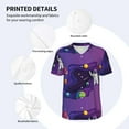 thumbnail image 4 of Balery Astronaut Baseball Jersey for Men Casual Button Down Shirts Short Sleeve Active Team Sports Uniform-3X-Large, 4 of 9