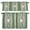 Green, variant on 3 Pieces Kitchen Curtain Valance and Tiers Set, Red Gray Kitchen Curtains Set Window Curtain Valances, Southwest Retro Ethnic AztecTexture Bohemian Rod Pocket Bedroom Cafe Curtain 24 Inch Length