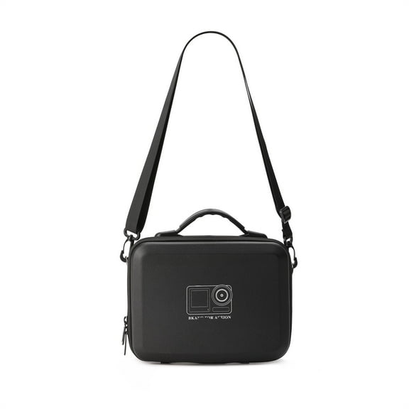 Carrying Case Compatible for ACTION 5 PRO, Action Camera PU EVA Storage Bag Protective Travel Shell Sleeve Waterproof Organizer Handheld Cam Accessories Crossbody Pouch(Case Only)