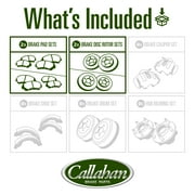Callahan Brake Parts Brake Kit for Acura RLX 2014-2020 Front and Rear Drilled and Slotted Brake Rotors with Ceramic Brake Pads EBYK041957