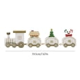 thumbnail image 3 of Tren de madera modelo encantador juguete lindo para la mesa del hogar 2023 regalos de Navidad blanco Hugtrwg Para estrenar, 3 of 3