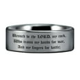 thumbnail image 3 of Psalm 144:1 Tungsten Carbide Ring, 3 of 9