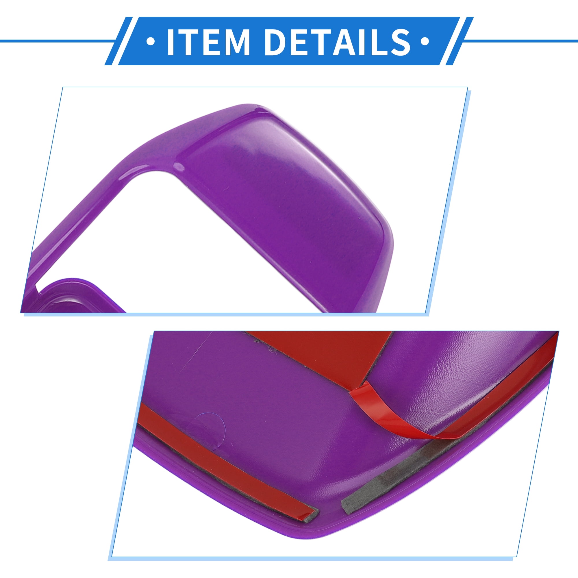 Unique Bargains 4 Pcs Door Bowl Cover Trim Compatible for Jeep Wrangler JL 2018-2022 ABS Purple Exterior Accessories