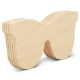 thumbnail image 3 of Sunglasses Cutout 4-inch, 1/2 inch Thick, Pack of 50 Unpainted Wood Cutouts for Crafts & Summer Tiered Tray Decor Set, by Woodpeckers, 3 of 8