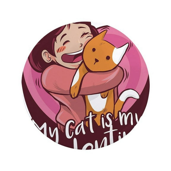 CafePress - My Cat Is My Valentine 3.5 Button - 3.5" Button
