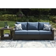 thumbnail image 3 of Signature Design by Ashley Windglow Blue & Brown Outdoor Sofa with Cushion, 3 of 3