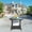 Grey, variant on Olurrisa Outdoor Coffee Table 19.25" Square - Clear Tempered Glass Top with Grey PE Rattan Base, 120lb Capacity All-Weather Patio Furniture for Garden & Deck