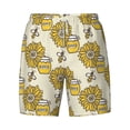 thumbnail image 5 of Rocae Cartoon Honey Pot Bee Sunflower for Men's Swim Trunks Quick Dry With Two Side Pockets and One Lined Patch PocketMedium, 5 of 9
