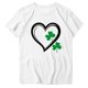 thumbnail image 3 of Xuyuer St Patrick's Day Shirt for Women Plus Size Tops Short Sleeve Casual T-Shirt Kindness Flowers Print Pullover Tunic 1X-5XCute Graphic Tees Loose Fit Flower Printing Crew Neck T Shirts, 3 of 4