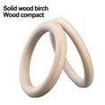 thumbnail image 6 of 1PC Wood Gymnastics Rings Gym Ring for Kids Adult Home Fitness Pull Up 1PC 32mm, 6 of 8