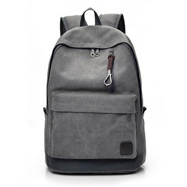 DIDA BEAR-Mochila de lona para hombre y mujer, morral escolar grande para adolescentes, niños y niñas, bolsa de viaje para ordenador portátil, color gris, 2023 Fivean unisex
