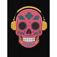 thumbnail image 2 of Women Crewneck Print Short Sleeve T-Shirts Summer Tees Loose Fit Graphic TopsHalloween Skull Print Comfy T-Shirt, Round Neck Short Sleeve Sports Tee, Women's ActivewearFather's Day, Mother's Day, N, 2 of 6