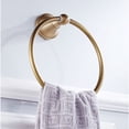 thumbnail image 3 of Towel Ring for Versatile Spaces, Brushed Brass with 180 Degrees Rotating Feature, 3 of 5