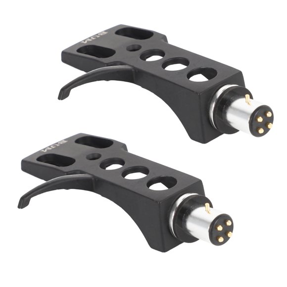 2X Cabezal Giratorio Negro para Técnicas para Otros Giradiscos Contactos de 4 Cabezal Giratorio Phono para Cascos Giratorios