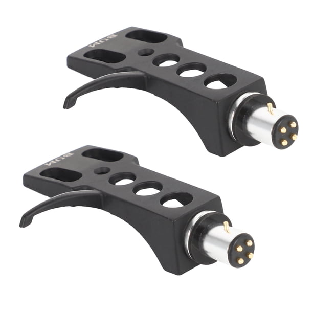 2X Cabezal Giratorio Negro para Técnicas para Otros Giradiscos Contactos de 4 Cabezal Giratorio Phono para Cascos Giratorios