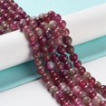thumbnail image 2 of Natural Watermelon Tourmaline Bead Strands Round Dyed 6mm Hole: 1mm about 66~67pcs/strand 14.76~14.96 inch(37.5~38cm), 2 of 5