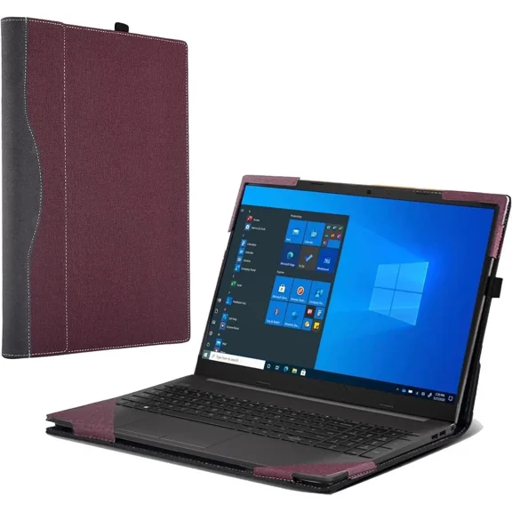 Laptop Cover Case for HP 250 15.6 inch G8 G9 / HP 255 15.6 inch G8 G9 [not for G10] Sleeve,2 in 1 PU Leather Protective Bag Notebook Sleeve Accessories