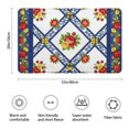 thumbnail image 3 of Pioneer Flower Floral Print Pattern Bathroom Rugs Mat, Non Slip Microfiber Bathroom Rug with Rubber Backing, Soft Mats for Bathroom Floor Tub Shower, 20"x32", 3 of 5