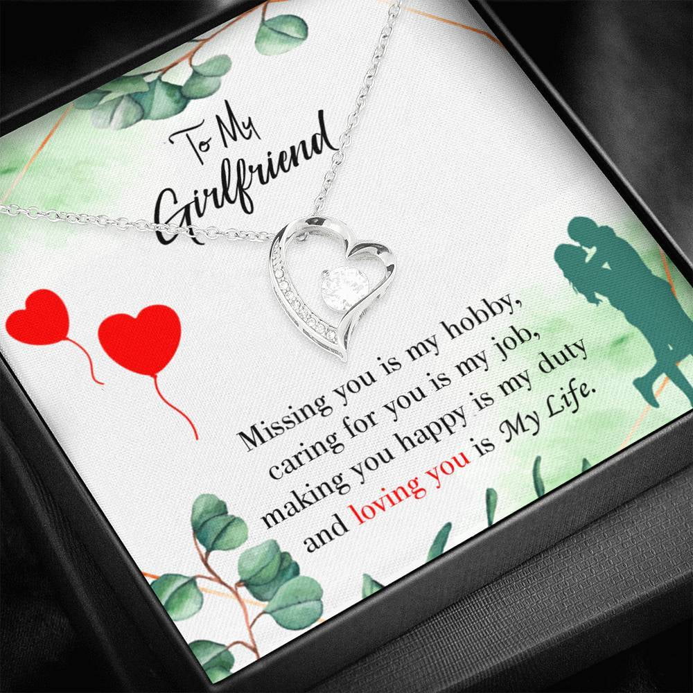 Express Your Love Gifts Girlfriend Birthday Gift You Make My Day 18k Gold or Stainless Steel 18 Necklace Girlfriend Gift
