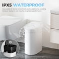 thumbnail image 5 of 5 Gallon Bathroom Trash Can with Lid, Automatic Motion Sensor Black Trash Can, Touchless Slim Waterproof Garbage Bin for Kitchen, Bedroom, Office, and Bathroom, 5 of 8