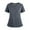 Gray, variant on Women's Workwear Scrub Suit V-Neck Short Sleeve Pockets Quick-Dry Polyester Top Pants Set for Healthcare Professionals, Nurses, 4-Season Comfort Beige L