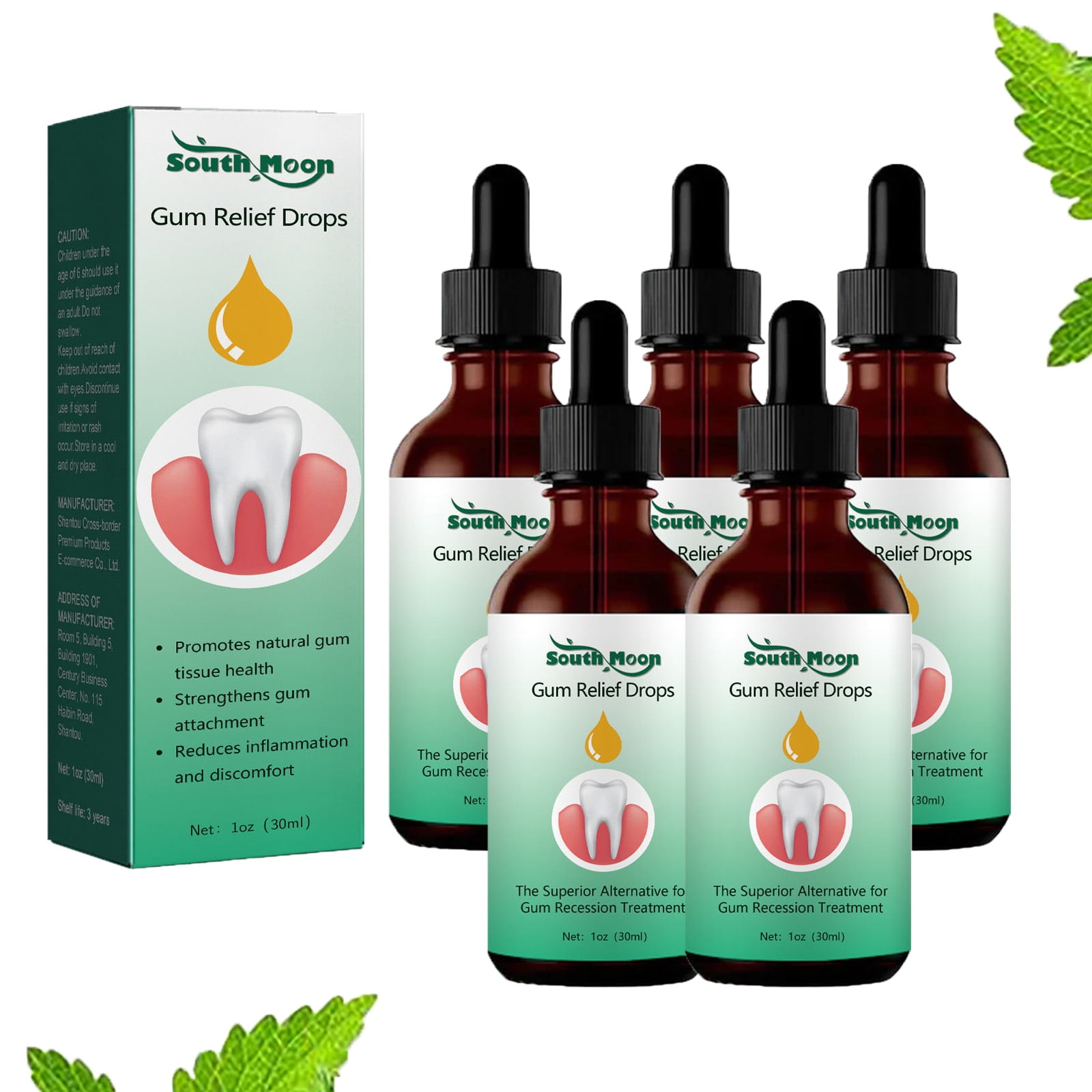 DentiZen Gum Regrowth Drops, Gum Treatment for Receding Gums, Oil