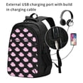 thumbnail image 2 of Balery Cowboy Hat Print USB Charging Backpack for Men and Women - Water-Resistant, Anti-Theft Laptop Backpack with USB Port for Travel, Work, School, and College, 2 of 7