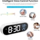 thumbnail image 3 of Reloj despertador digital con espejo, reloj digital LED, pantalla grande de hora, temperatura y humedad, 40 tonos de llamada, carga USB, reloj despertador blanco, 3 of 5