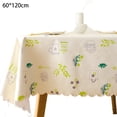 thumbnail image 2 of HYDTMS Nappe Rectangulaire Imperméable en PVC, Résistante à l'Huile et aux Déversements, Nappe Lavable d'Un Coup pour Table à Manger, Buffets, Fêtes et Camping, 2 of 5